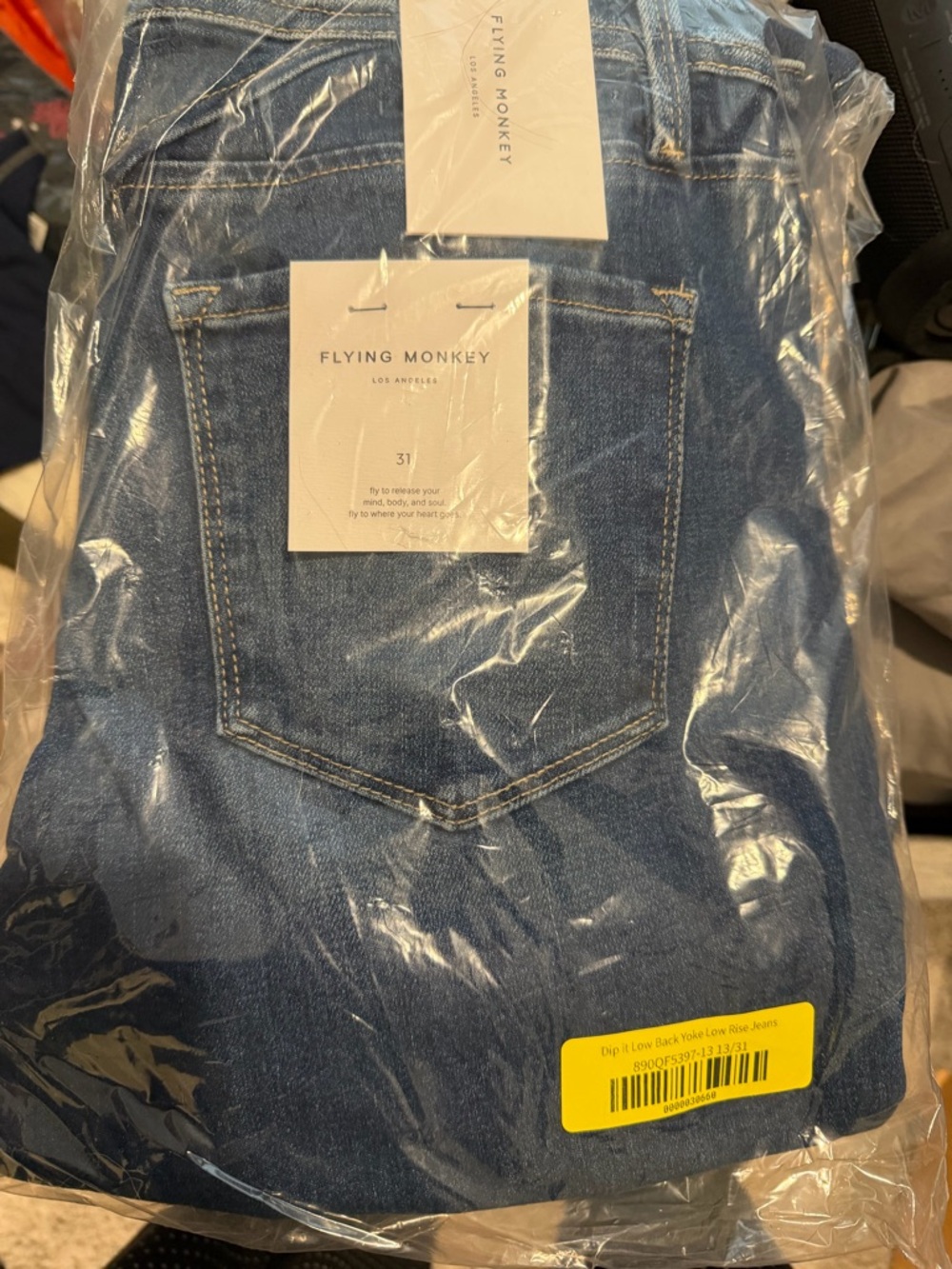 NWT Flying Monkey Women’s Blue Flared Jeans Size 31 - Picture 6 of 7